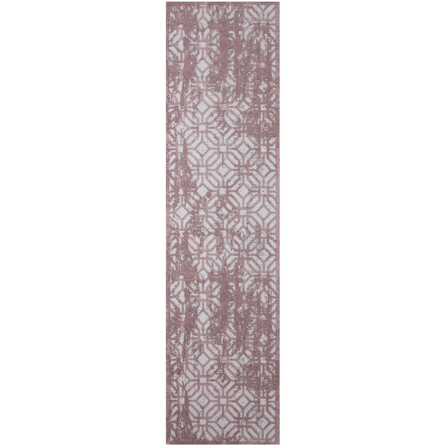 The Rugs Washable Rug - Carina Geometric Rug in Pink