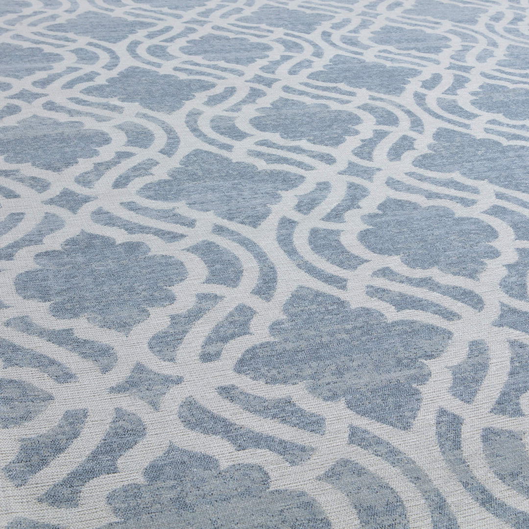 Carina Collection Modern Washable Rugs in Blue | 6903