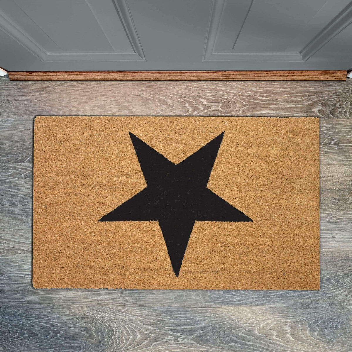 Coir Rugs Designs The Rugs Premium Coir Doormat Star Design 45X75cm - Stylish