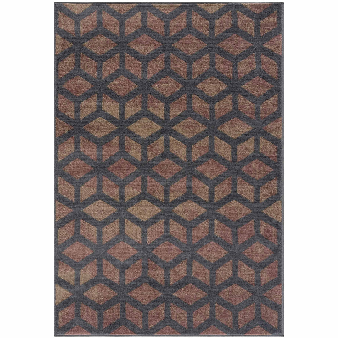 Modern Rug 3D Design in Brown for Living Room| The Rugs