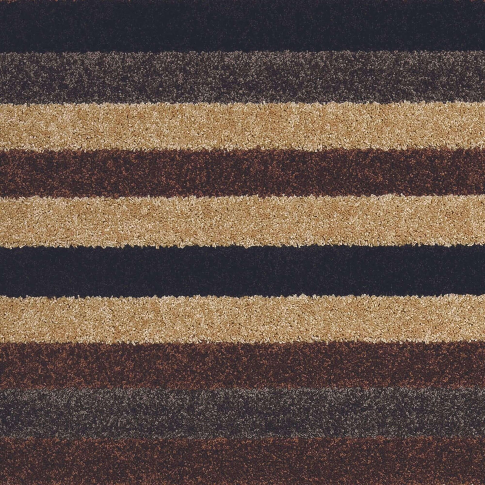 Machine Washable Stripe Design Rug in Caramel | The Rugs