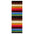 Machine Washable Stripe Design Mat Rug in Multicolour