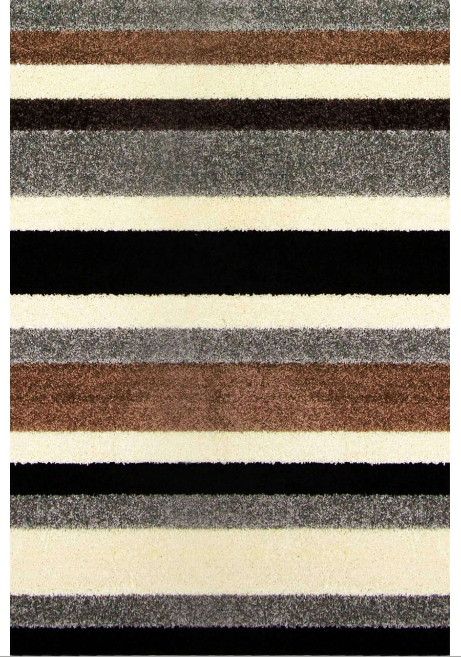 Machine Washable Stripe Design Rug in Natural | The Rugs