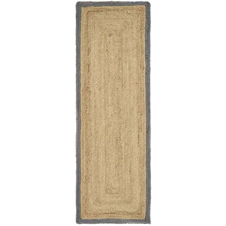 Shop Bordered Grey Jute Rug | 100% Organic Fibers | The Rugs