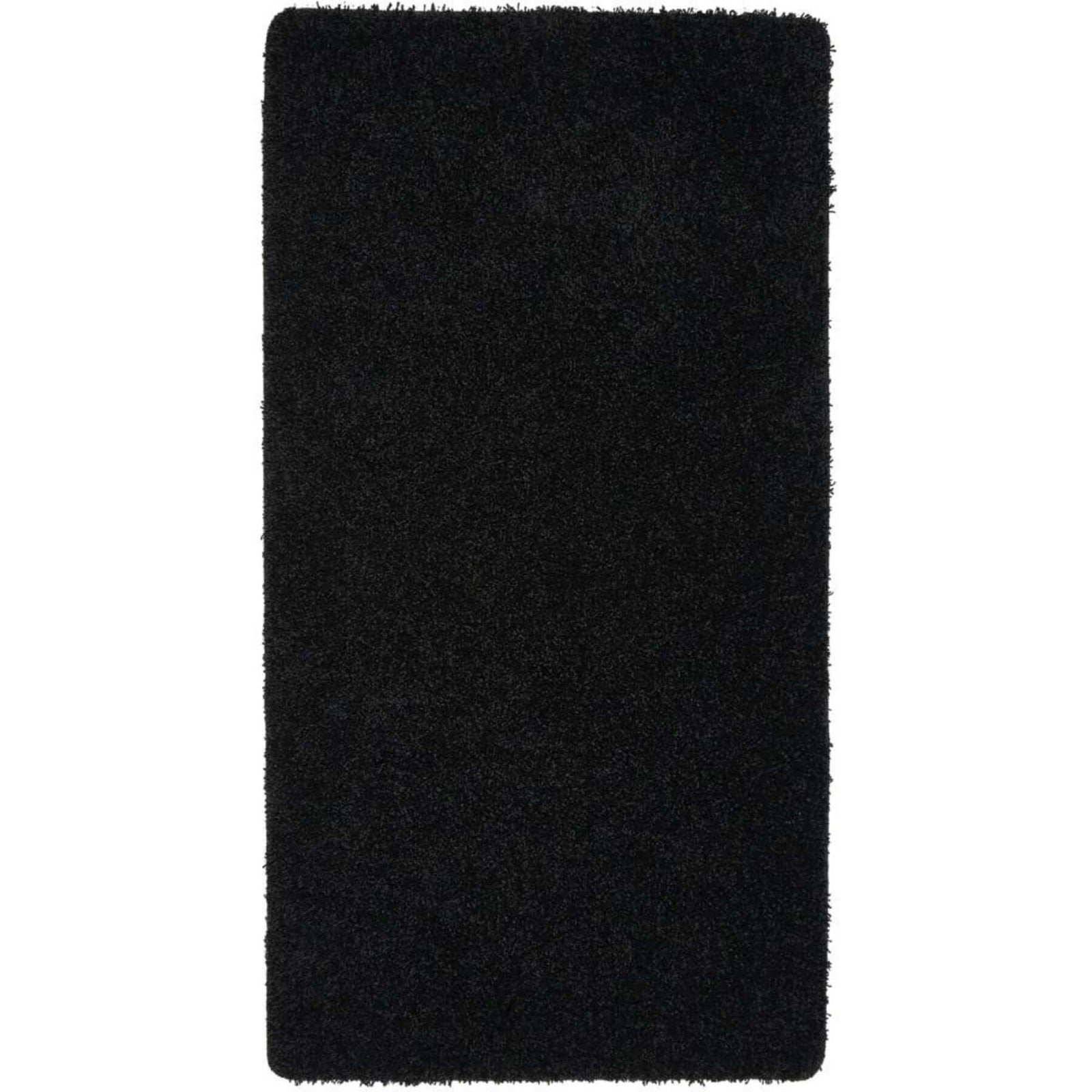 Washable Black Shaggy Rug | Luxury British Design | The Rugs