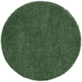 Washable Forest Green Shaggy Rug