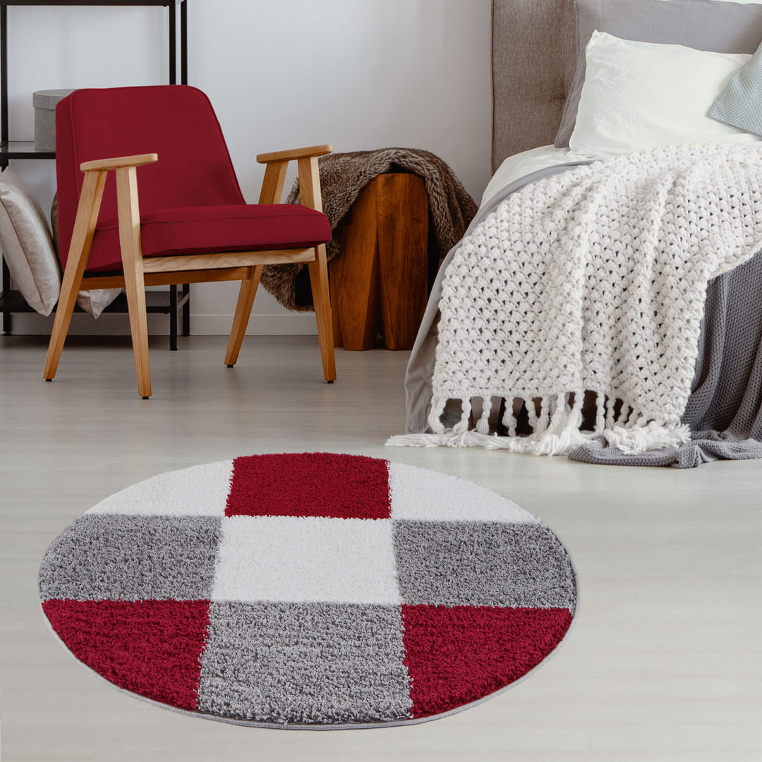 Myshaggy Collection Rugs Geometric Design | 381 Red