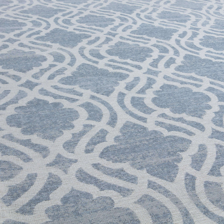 blue moroccan washable rug