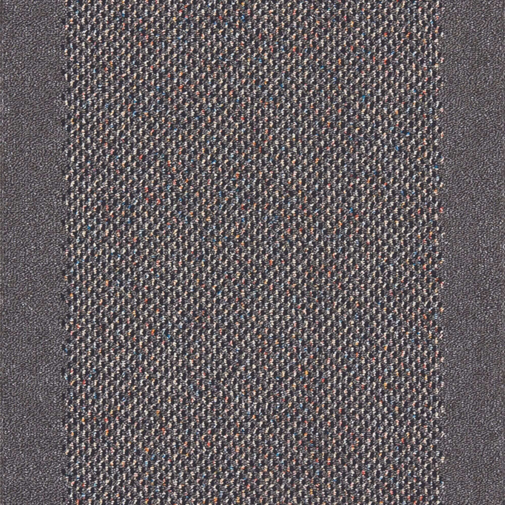 Machine Washable Designer Mats Bordered Design in D.Grey | The Rugs