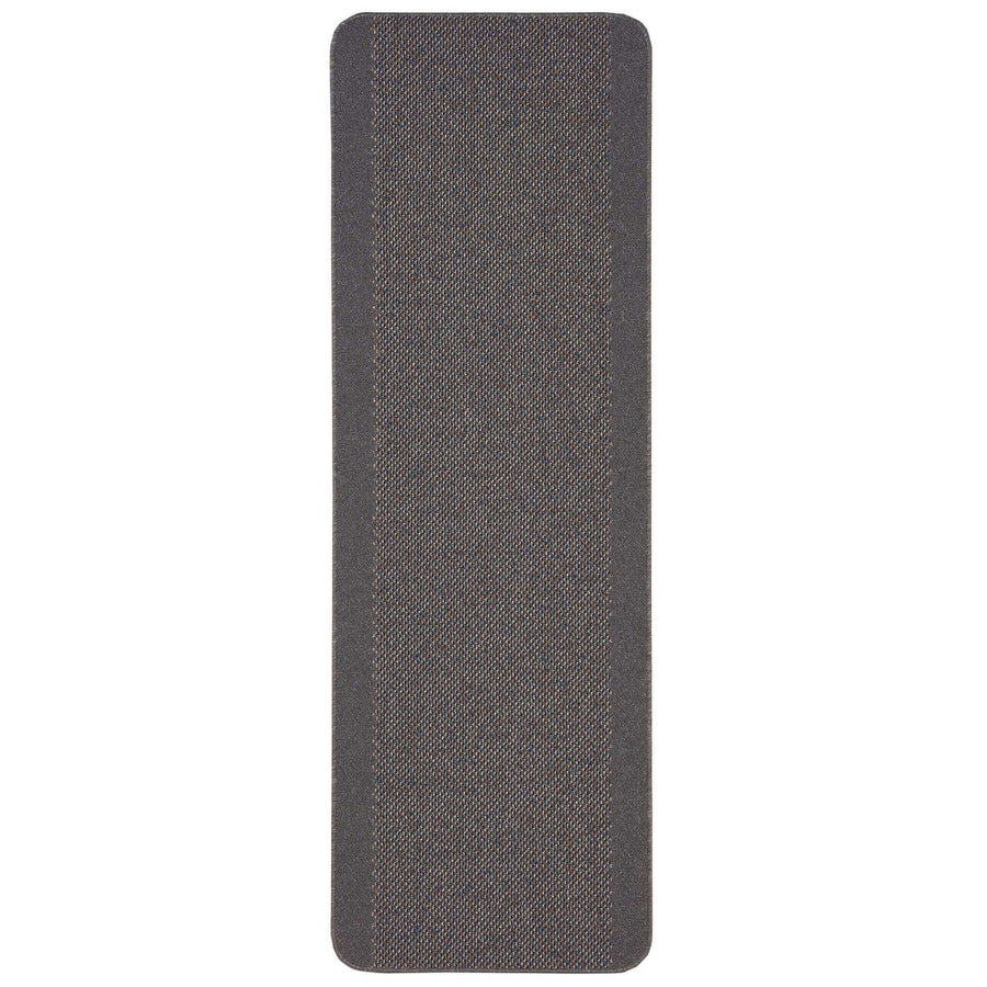 Machine Washable Designer Mats Bordered Design in D.Grey | The Rugs