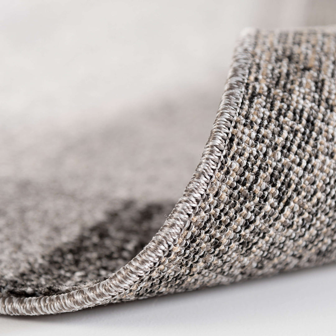 THE RUGS Soft Area Rug – Modern Luxury Fluffy Geometric Rug in Grey