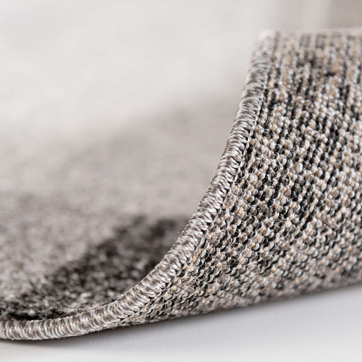 THE RUGS Soft Area Rug – Modern Luxury Fluffy Geometric Rug in Grey