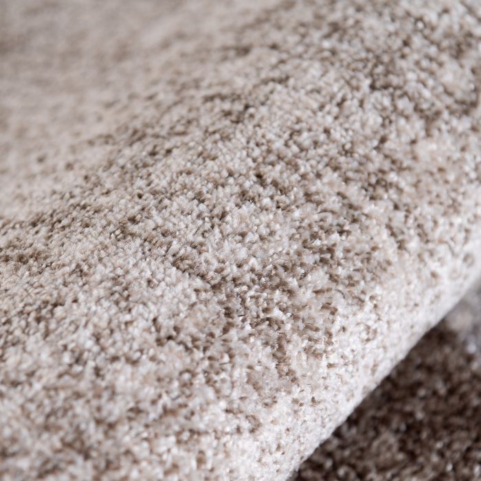 THE RUGS Soft Area Rug – Modern Luxury Fluffy Lines Rug in Beige