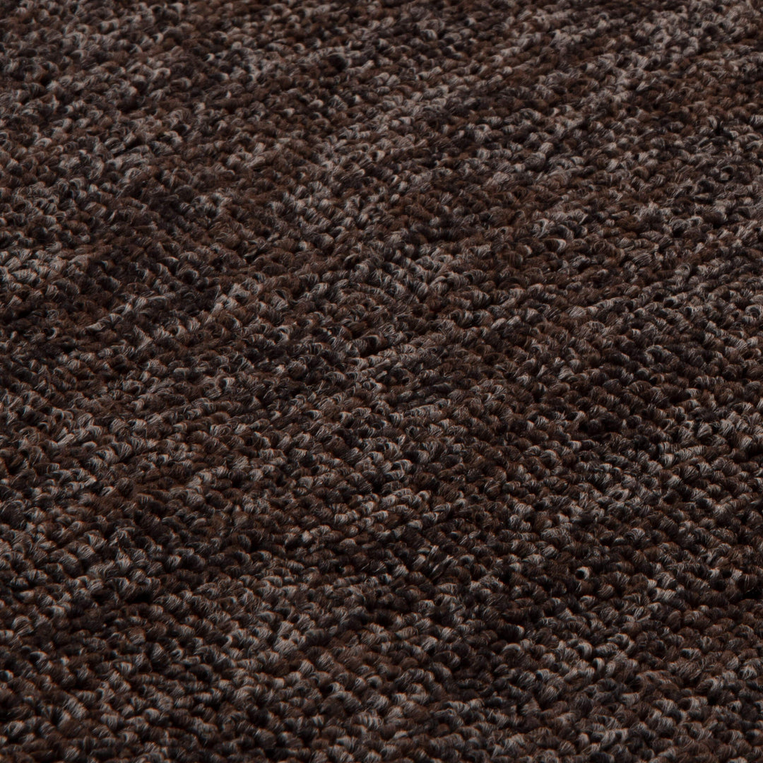 Flex Collection Low Pile Rugs Solid  Design in Brown | 1000B
