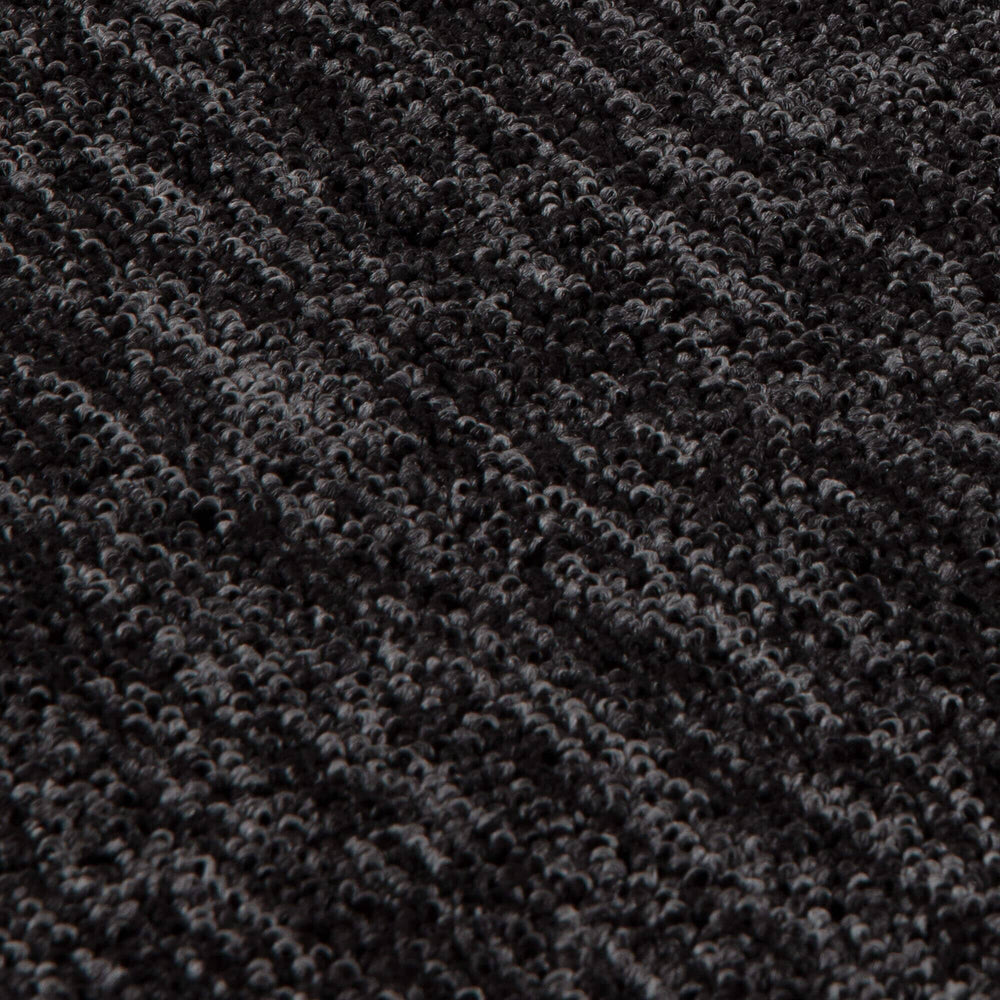 Flex Collection Low Pile Rugs Solid Design in Dark Grey | 1000DG