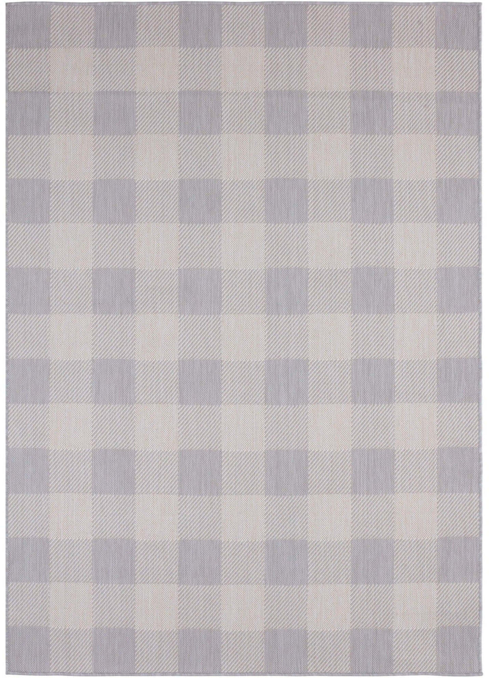 Grey Checkered Outdoor Rug | Garden Elegance | The Rugs