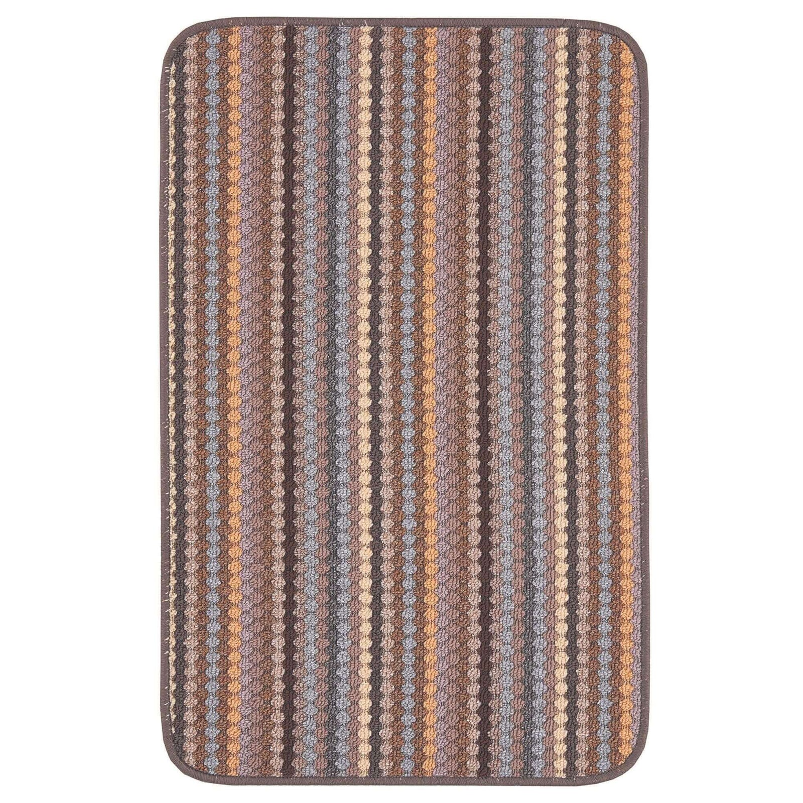Washable Designer Mats Stripe Design in Multicolour