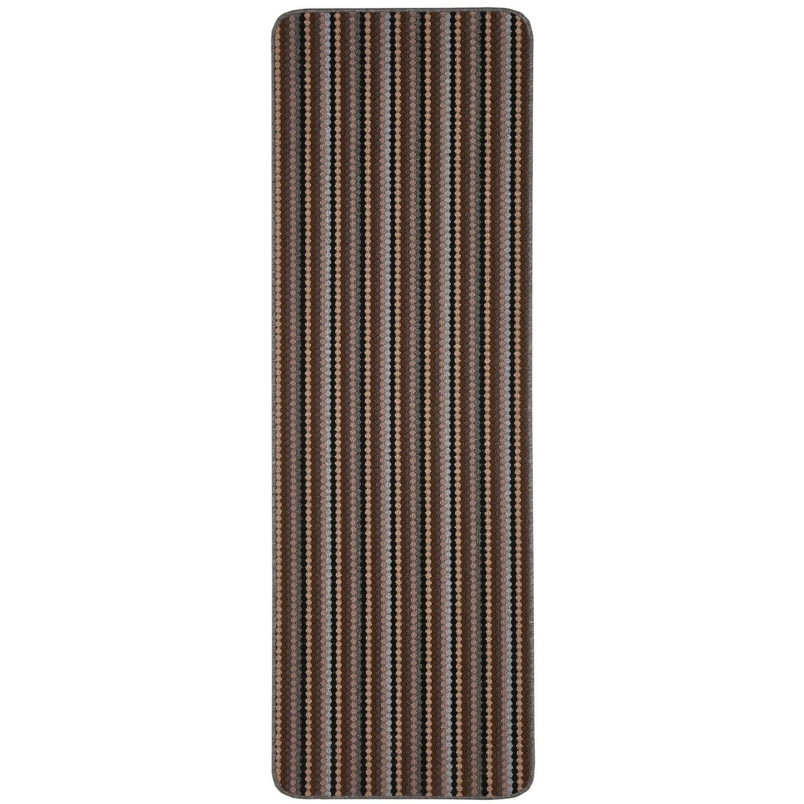 Washable Designer Mats Stripe Design in Multicolour