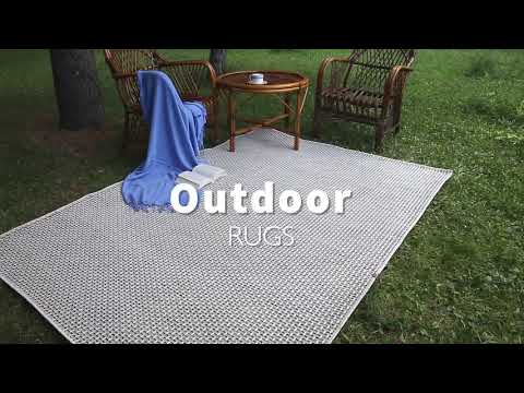 Magic Collection Outdoor Rugs in Dark Grey | 3610DG