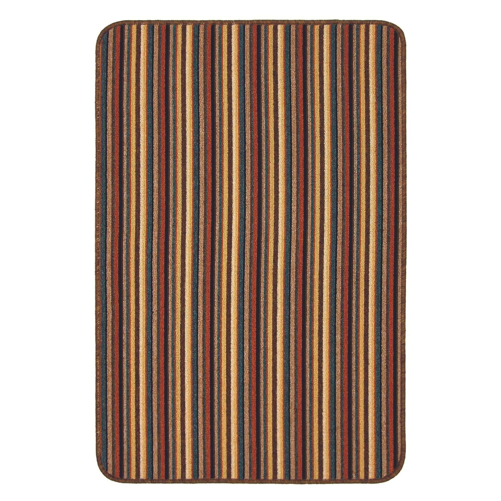 Washable Designer Mats Stripe Design in Different Colors