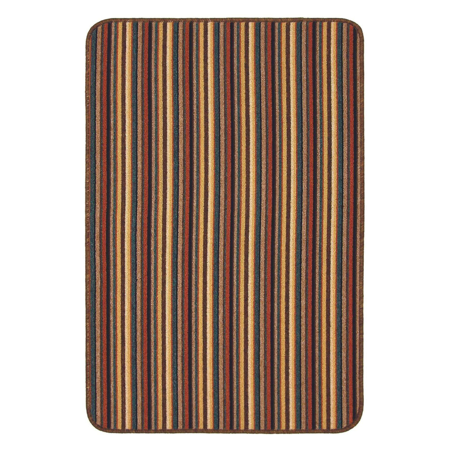 Washable Designer Mats Stripe Design in Different Colors | The Rugs