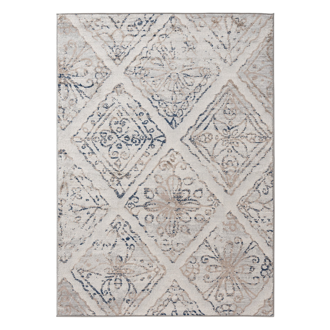 The Rugs Living Room Rug - Montana Geometric Design in Beige