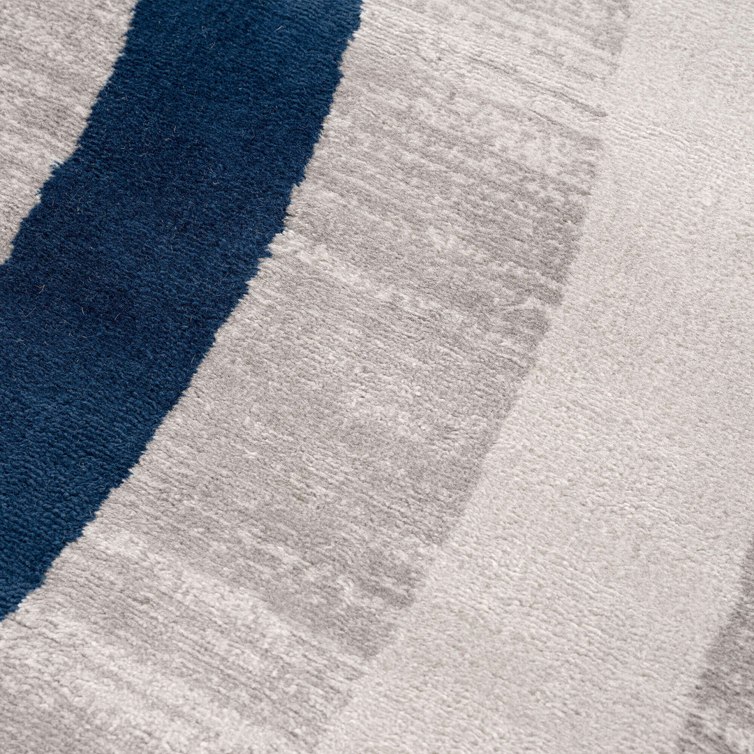 The Rugs Living Room Rug - Montana Geometric Design in Blue