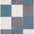 Geometric Design Thick Shaggy Area Rugs Duck Egg Blue