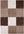 Premium Shaggy Rug Geometric Design Brown | The Rugs