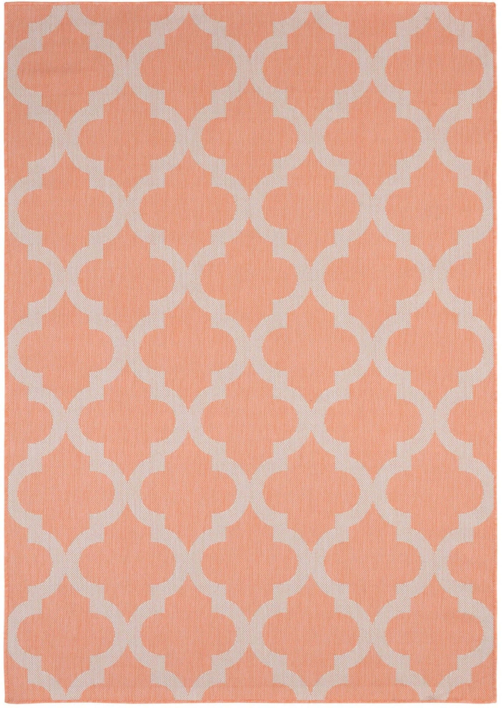 Orange Trellis Design Outdoor Rug for Garden | The Rugs