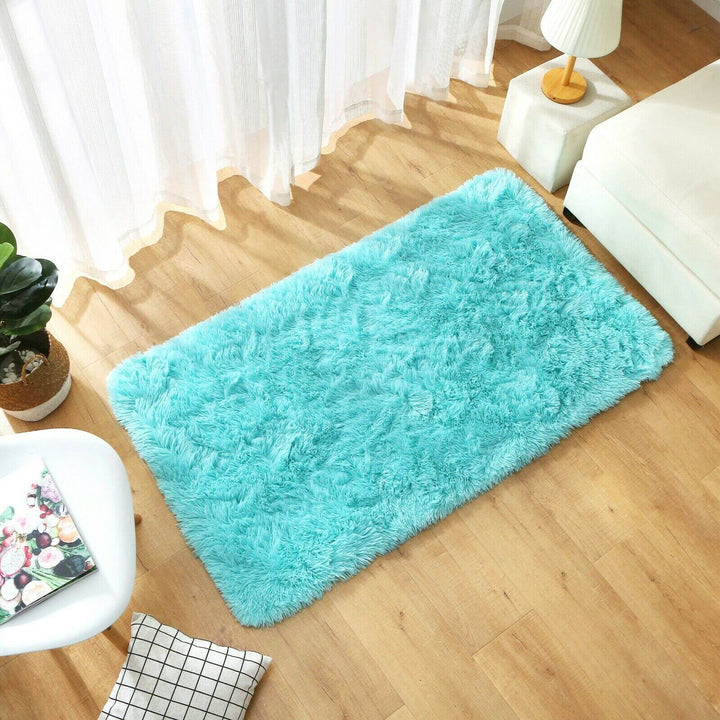 Soft Shaggy Collection Machine Washable in Duck egg blue | 200D - The Rugs