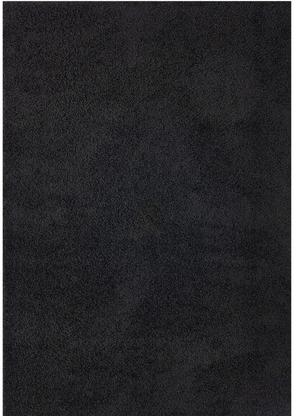 The Rugs Area Rug - Modern Luxury Shaggy Rug Solid Black