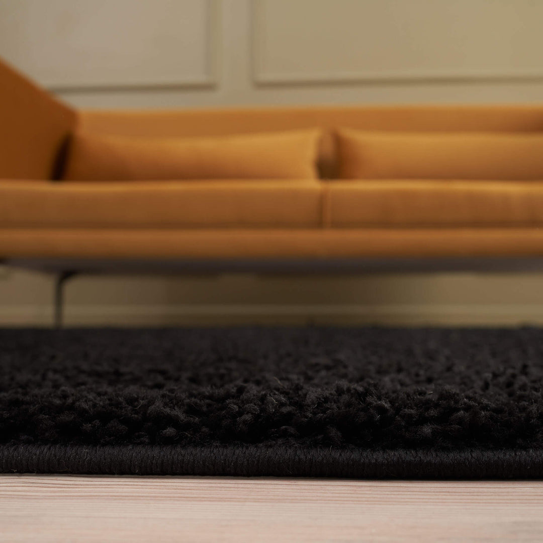 Myshaggy Collection Rugs Solid Design | Black