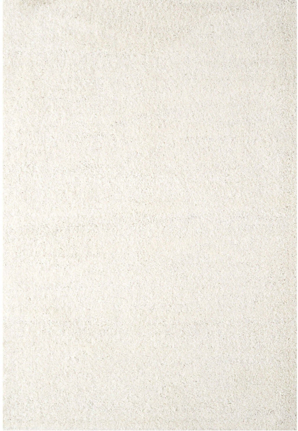 The Rugs Area Rug - Modern Luxury Shaggy Rug Solid White