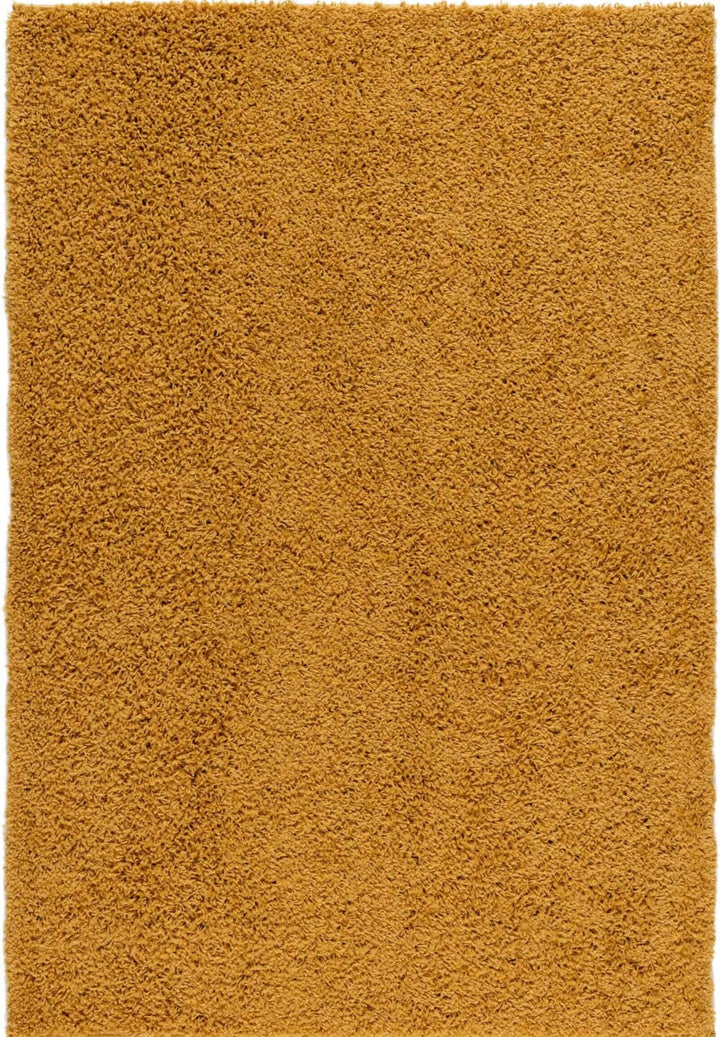 The Rugs Area Rug - Modern Luxury Shaggy Rug Solid Yellow