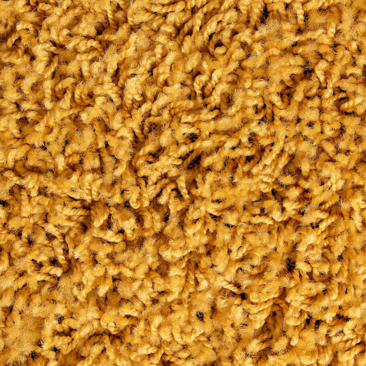 The Rugs Area Rug - Modern Luxury Shaggy Rug Solid Yellow