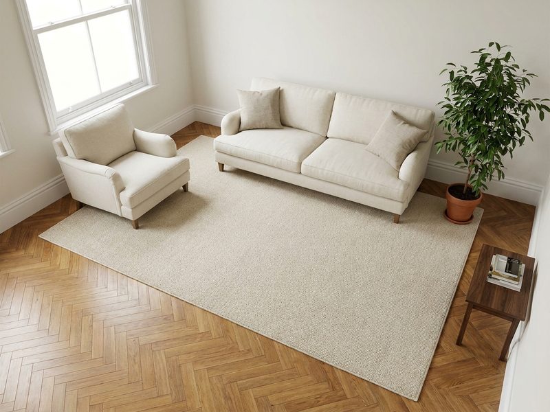 Extra Large rug size shown in a room